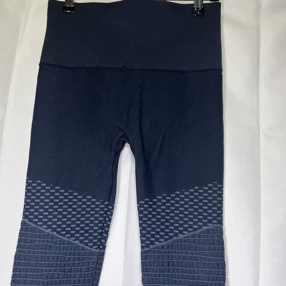 Spanx Women's Look At Me Now Seamless Moto Leggings Indigo Sky Sz L